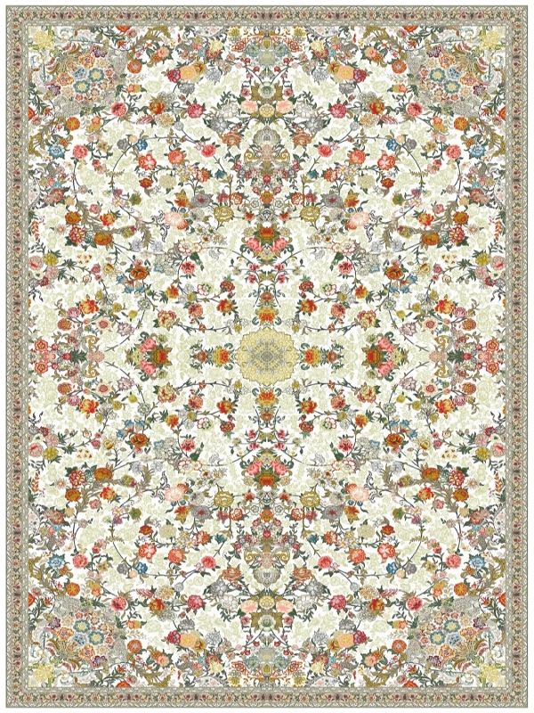 فرش 700 شانه وینتیج طلاکوب کد 5314 فردین